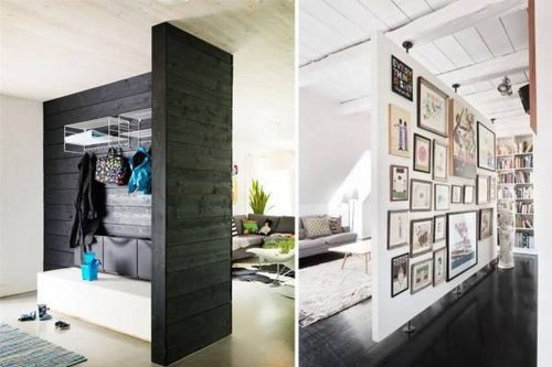 20 pavyzdžių, kaip atskirti kambarius be sienų