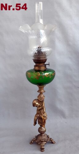 Nr.54) Prabangi Antik. Žibalinė Lempa Veikianti