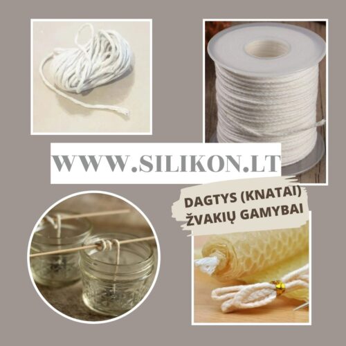 Dagtys (knatai) žvakėms silikon/