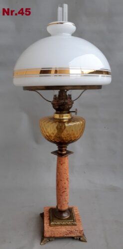 Nr.45) Prabangi antikvarinė žibalinė lempa
